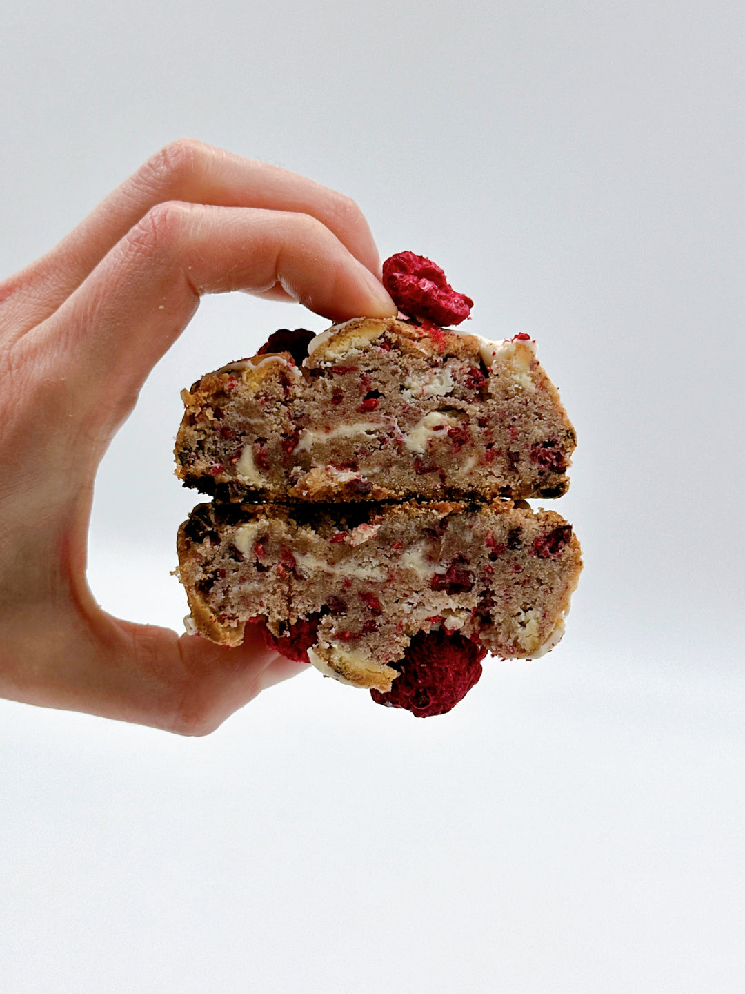 The Berry White: Raspberries & White Chocolate Cookie